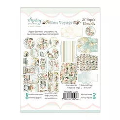 Набор вырубок "Bon Voyage. Таблички", 27 шт (Mintay)