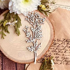 Чипборд "Сердечник луговой̆", 4,5х9,7 см (WoodHome)