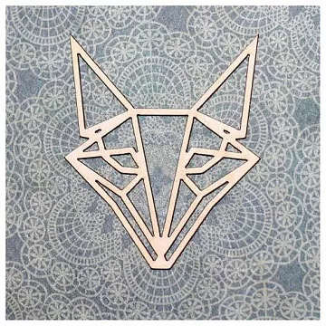 Украшение из чипборда "Лис" (GoldenHands)