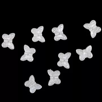 Акриловое украшение "Бабочка", цвет жемчужный, 1 шт (АртУзор)