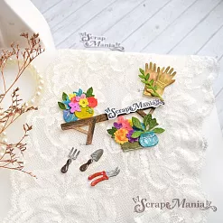 Нож "Цветочный магазин. Лавочка-цветочница", 2,3х8,5 см (ScrapMania)