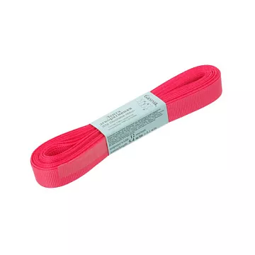 Лента репсовая темно-розовая, ширина 0,6 см, длина 5,4 м (Gamma)