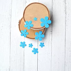 Набор вырубок "Лепестки", цвет бирюзовый (ScrapMania) Набор вырубок "Лепестки", цвет бирюзовый (ScrapMania)