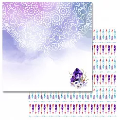 Бумага "Этника. Лиловое сияние. Мандала" (ScrapMania)