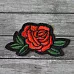 Термонаклейка с вышивкой "Красный цветок"
