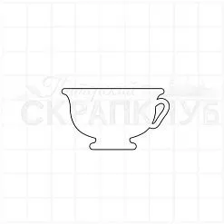 Штамп "Чаша превращений", 2,5х4,5 см (Скрапклуб) Штамп "Чаша превращений", 2,5х4,5 см (Скрапклуб)