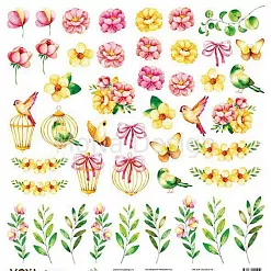 Бумага "Magic garden. Картинки для вырезания" (MonaDesign) Бумага "Magic garden. Картинки для вырезания" (MonaDesign)