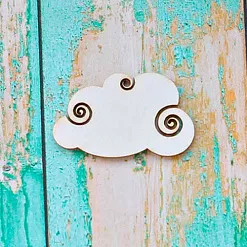 Украшение из чипборда "Облачко" (ScrapКрым)