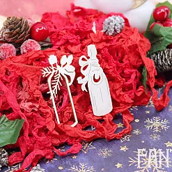 Набор украшений из чипборда "Шампанское" (Fantasy)