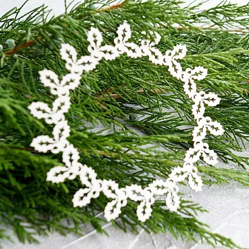 Чипборд "Рамка из остролиста размер", 9,8 см (LeoMammy)