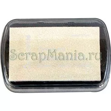 Подушечка чернильная пигментная, цвет кристально-белый, 7х4,5 см, Dovecraft