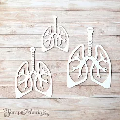 Чипборд "Спасибо, доктор! Шейкер. Легкие маленькие" (ScrapMania) Чипборд "Спасибо, доктор! Шейкер. Легкие маленькие" (ScrapMania)