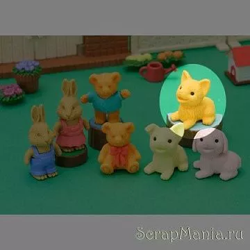 Ластик "Оранжевая собачка" (Iwako)