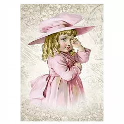 Тканевая карточка "Нежный возраст. Скромница" (ScrapMania) Тканевая карточка "Нежный возраст. Скромница" (ScrapMania)