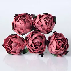 Букет ранункулюсов "Каштановый", 2,5 см, 5 шт (Craft) Букет ранункулюсов "Каштановый", 2,5 см, 5 шт (Craft)