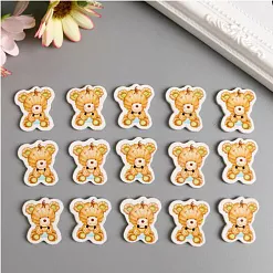 Набор деревянных пуговиц "Плюшевый мишка" (АртУзор)