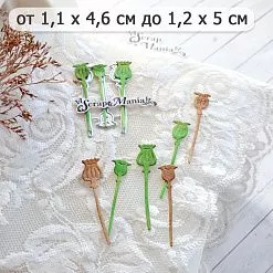 Нож "Маков цвет. Коробочки 2", 1,2х5 см (ScrapMania)