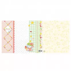 Бумага 15х15 см "Веселое настроение. Зайка в шляпке" (АртУзор)