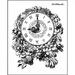 Штамп La Blanche "Цветочные часы"