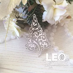 Чипборд "Елочка фантазийная", 7,6х4,5 см (LeoMammy)