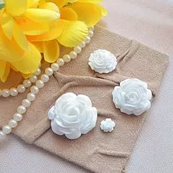 Набор акриловых украшений "Цветы ", 4 шт (СкрапФлор)