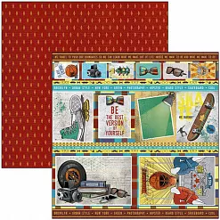 Набор бумаги 30х30 см "Hipster", 12 листов (Ciao bella)