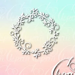 Чипборд "Растительный веночек" (LeoMammy) Чипборд "Растительный веночек" (LeoMammy)