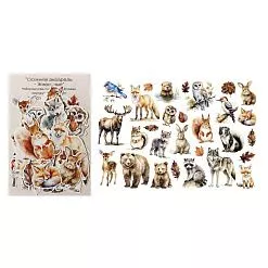 Набор высечек "Осенняя акварель. Животные", 25 шт (ScrapbookDesigns)