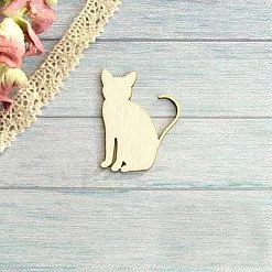 Украшение из чипборда "Кошка хвостом вверх" (АртМаркет)