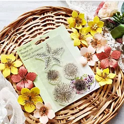 Штамп "Цветочный 2", 5,5х5 см (AgiArt)