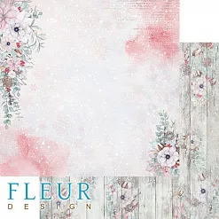 Бумага "Снежная акварель. Воздушные снежинки" (Fleur-design)