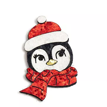 Украшение из ткани "Пингвин 2" 4,5х3,2 см, 1 шт