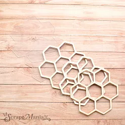 Шейкер "Пчелки. Соты маленькие", с раздельными ячейками (ScrapMania)