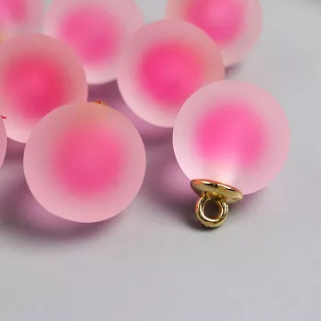 Набор акриловых украшений "Шар. Матовый розовый" (АртУзор)