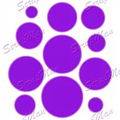 Нож "Круги со строчкой", 10,2 см (Scrapman)