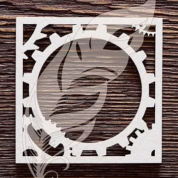 Украшение из чипборда "Механизм" (ArtLines)