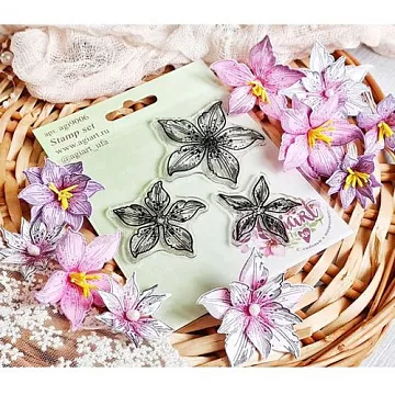 Штамп "Эльфийские цветы" (AgiArt)