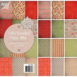 Набор бумаги 15х30 см "С рождеством", 48 листа (Joy crafts)