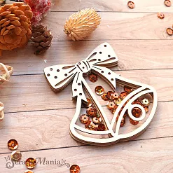 Шейкер "Волшебный снегопад. Колокольчик. Маленький", 7х7 см (ScrapMania) Шейкер "Волшебный снегопад. Колокольчик. Маленький", 7х7 см (ScrapMania)