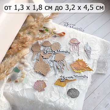 Нож "Море. Муза медуза", 3,2х4,5 см (ScrapMania)