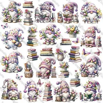 Бумага 30х30 см "Sunday Morning. Gnomes 4" (ScrapAndMe)