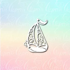 Чипборд "Корабль ажурный" (LeoMammy)