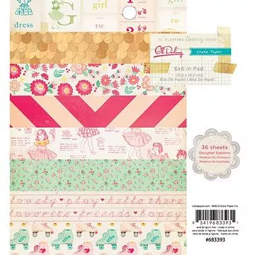 Набор бумаги 15х15 см "Oh Darling", 36 листов (Crate paper)