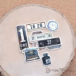 Набор высечек из бумаги "Старый архив", 51 шт (ScrapMania)