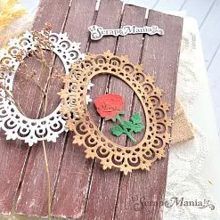 Нож "Дамские штучки. Рамка с розой", 6,5х8,1 см (ScrapMania)