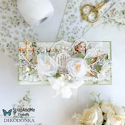 Бумага 30х30 см "White Roses. First Communion Girl 5" (ScrapAndMe) Бумага 30х30 см "White Roses. First Communion Girl 5" (ScrapAndMe)