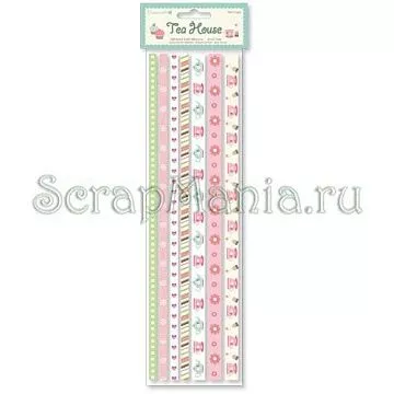 Набор лент текстильных самоклеящихся "Чайный"