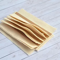 Переплет на 6 разворотов, цвет крафт, длина 15 см, шаг 0,7 см
