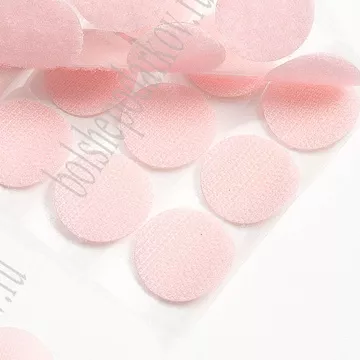 Набор кнопок-липучек "Нежно-розовые", диаметр 3 см, 20 шт