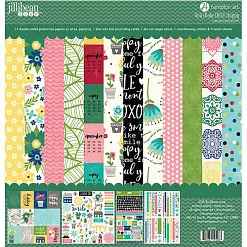 Набор бумаги 30х30 см с наклейками и высечками "You make miso happy", 13 листов (Jilibean soup)